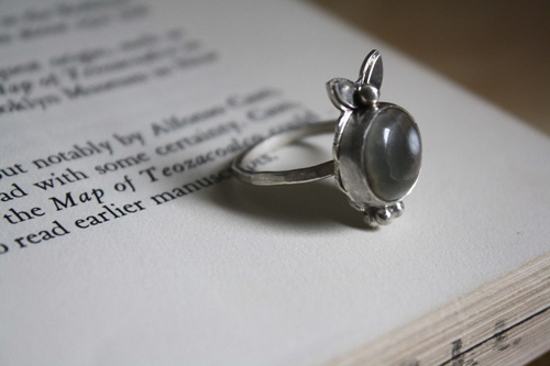 Calliope, ocean jasper sterling silver ring