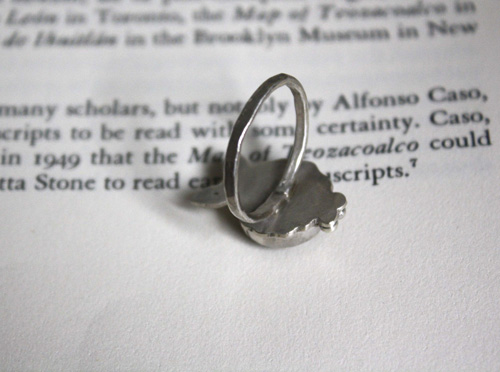 Calliope, ocean jasper sterling silver ring