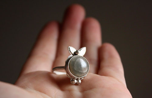 Calliope, ocean jasper sterling silver ring