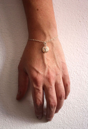 Lina, spiral anklet and bracelet in sterling silver