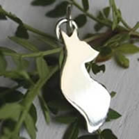 The little prince’s fox, animal of wisdom pendant in silver