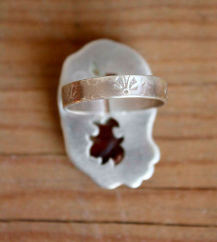 Yanagi, Willow creek jasper and sterling silver ring