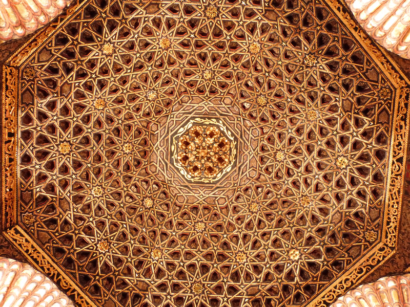 Ceiling of the Oriental Drawing Room of the Château de Villandry, France