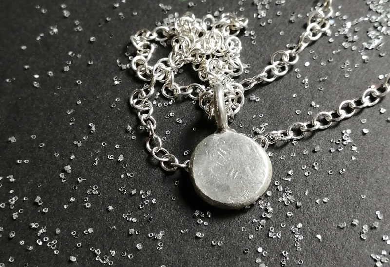 Promise, passionate heart necklace in sterling silver