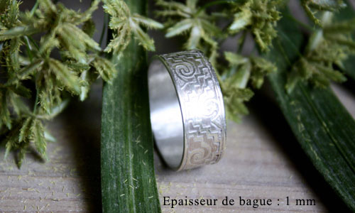 Tesoro zapoteco, mexican zapotec ring in sterling silver