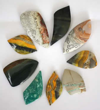 Selection of semi precious stones for custom order